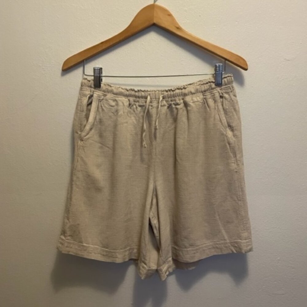 Splendid Maui shorts in natural color viscose linen blend